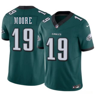 Men's Philadelphia Eagles #19 Elijah Moore Green 2026 F.U.S.E. Vapor Untouchable Limited Stitched Football Jersey