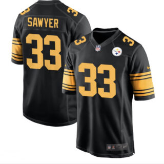 Men's Pisttburgn Steelers #33 Jack Sawyer Black Vapor Untouchable Limited Stitched Football Jerseys