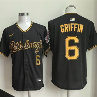 Men's Pittsburgh Pirates #6 Konnor Griffin Black 2026 Limited Stitched Baseball Jersey