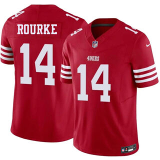 Men's San Francisco 49ers #14 Kurtis Rourke Red 2026 F.U.S.E. Vapor Untouchable Limited Stitched Football Jersey