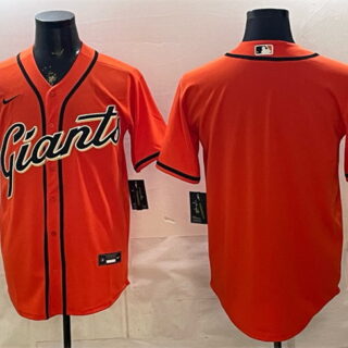 Men's San Francisco Giants Blank Orange Cool Base Stitched Baseball Jersey
