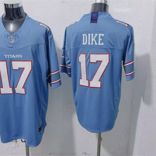 Men's Tennessee Titans #17 Chimere Dike Light Blue 2026 F.U.S.E. Vapor Limited Stitched Football Jersey