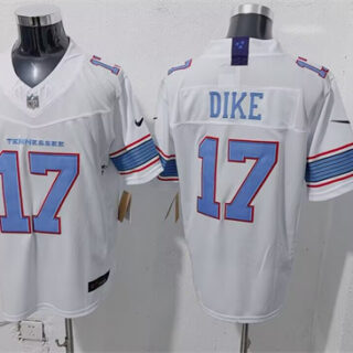 Men's Tennessee Titans #17 Chimere Dike White 2026 F.U.S.E. Vapor Limited Stitched Football Jersey
