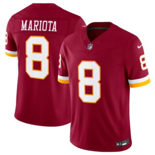 Men's Washington Commanders #8 Marcus Mariota Burgundy 2026 F.U.S.E. Vapor Limited Stitched Football Jersey