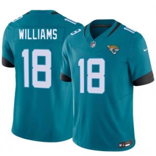 Men's Jacksonville Jaguars #18 C.J. Williams Teal 2026 Draft F.U.S.E. Vapor Untouchable Limited Football Stitched Jersey