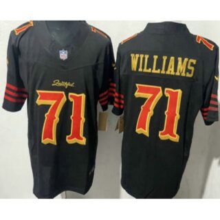 Men's San Francisco 49ers #71 Trent Williams Limited Black Rivalries FUSE Vapor Jersey