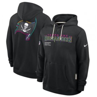 Men's Tampa Bay Buccaneers Black 2025 Crucial Catch Dri-FIT Hoodie