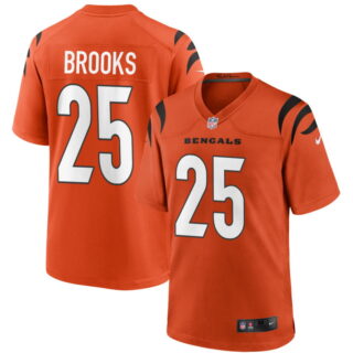 Youth Cincinnati Bengals #25 Tahj Brooks Orange Alternate Game Jersey