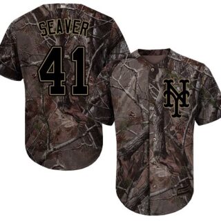 Mets #41 Tom Seaver Camo Realtree Collection Cool Base Stitched Baseball Jersey