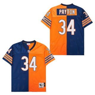 Mitchell&Ness Bears #34 Throwback Men's Throwback Stitched NFL Jerseys