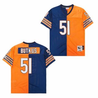 Mitchell&Ness Bears #51 Throwback Men's Throwback Stitched NFL Jerseys