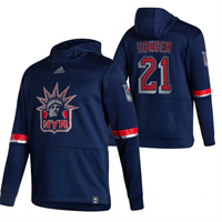 New York Rangers #21 Brett Howden Reverse Retro Pullover Hoodie Navy
