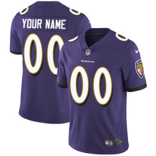 Nike Baltimore Ravens Elite Purple Home Youth Jersey NFL Vapor Untouchable Customized jerseys