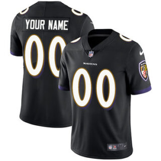 Nike Baltimore Ravens Limited Black Alternate Men's Jersey NFL Vapor Untouchable Customized jerseys