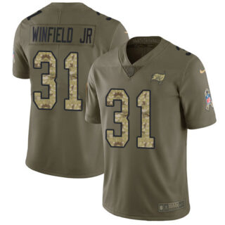 Nike Buccaneers #31 Antoine Winfield Jr. Olive Camo Men's Stitched NFL Limited 2017 Salute To Service Jersey