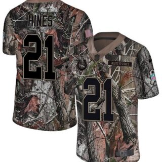 Nike Colts #21 Nyheim Hines Camo Men's Stitched NFL Limited Rush Realtree Jersey