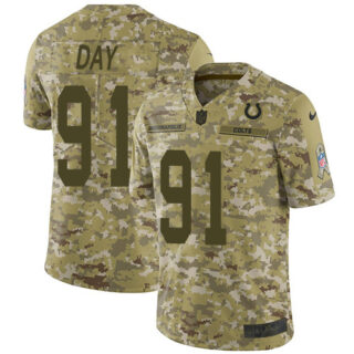 Nike Colts #91 Sheldon Day Camo Men's Stitched NFL Limited 2018 Salute To Service Jersey