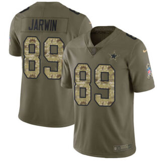 Nike Cowboys #89 Blake Jarwin Olive Camo Men's Stitched NFL Limited 2017 Salute To Service Jersey