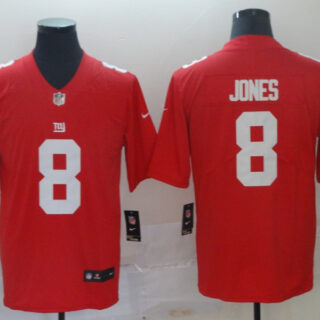 Nike Giants 8 Daniel Jones Red Vapor Untouchable Limited Jersey