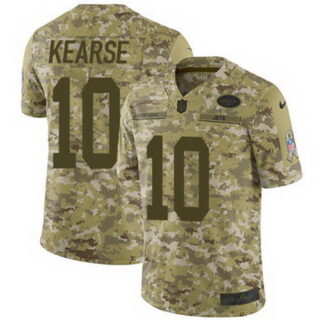 Nike Jets #10 Jermaine Kearse Camo Men's Stitched NFL Limited 2018 Salute To Service Jersey