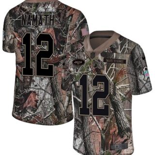 Nike Jets #12 Joe Namath Camo Men's Stitched NFL Limited Rush Realtree Jersey