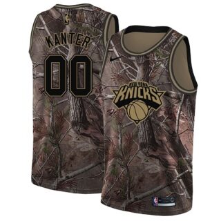 Nike Knicks #0 Enes Kanter Camo Youth NBA Swingman Realtree Collection Jersey