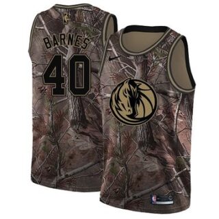 Nike Mavericks #40 Harrison Barnes Camo NBA Swingman Realtree Collection Jersey