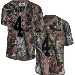 Nike Packers #4 Brett Favre Camo Men's Stitched NFL Limited Rush Realtree Jersey