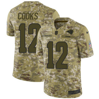 Nike Rams 12 Brandin Cooks Camo Salute To Service Limited Jersey