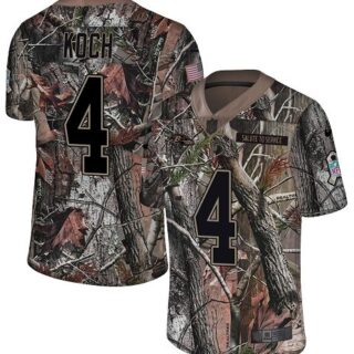 Nike Ravens #4 Sam Koch Camo Men's Stitched NFL Limited Rush Realtree Jersey