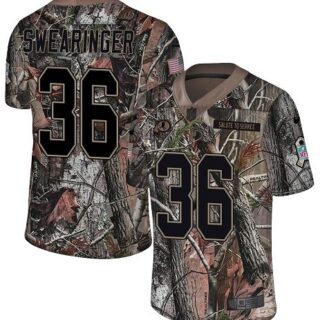 Nike Redskins #36 D.J. Swearinger Camo Men's Stitched NFL Limited Rush Realtree Jersey