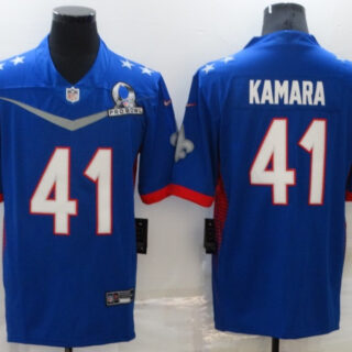 Nike Saints 41 Alvin Kamara Blue 2022 NFC Pro Bowl Limited Jersey