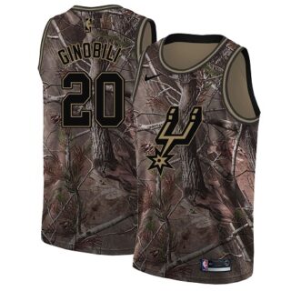 Nike Spurs #20 Manu Ginobili Camo Youth NBA Swingman Realtree Collection Jersey