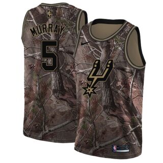 Nike Spurs #5 Dejounte Murray Camo Women's NBA Swingman Realtree Collection Jersey
