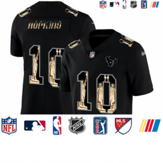 Nike Texans 10 DeAndre Hopkins Black Statue Of Liberty Limited Jersey