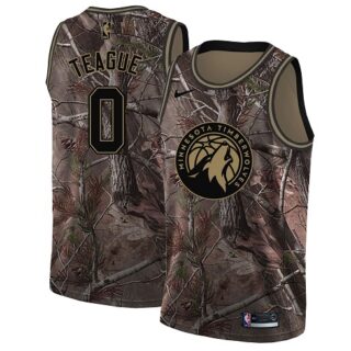 Nike Timberwolves #0 Jeff Teague Camo Youth NBA Swingman Realtree Collection Jersey
