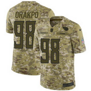 Nike Titans #98 Brian Orakpo Camo Men's Stitched NFL Limited 2018 Salute To Service Jersey