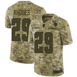 Nike Vikings #29 Xavier Rhodes Camo Youth Stitched NFL Limited 2018 Salute to Service Jersey