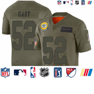 Packers #52 Rashan Gary Camo Youth Stitched Football Limited 2019 Salute to Service Jersey
