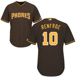 Padres #10 Hunter Renfroe Brown New Cool Base Stitched Baseball Jersey