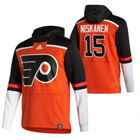 Philadelphia Flyers #15 Matt Niskanen Reverse Retro Pullover Hoodie Orange