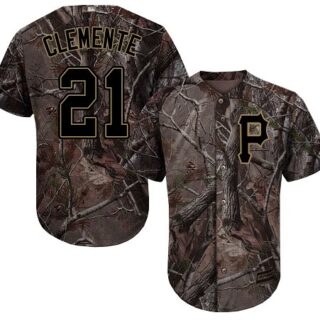 Pirates #21 Roberto Clemente Camo Realtree Collection Cool Base Stitched Baseball Jersey