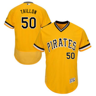 Pirates #50 Jameson Taillon Gold Flexbase Authentic Collection Stitched Baseball Jersey