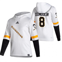 Pittsburgh Penguins #8 Brian Dumoulin Reverse Retro Pullover Hoodie White