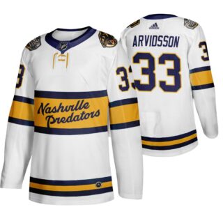 Predators 33 Viktor Arvidsson White 2020 Winter Classic Adidas Jersey
