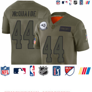 Rams #44 Jacob McQuaide Camo Youth Stitched Football Limited 2019 Salute to Service Jersey