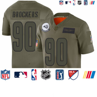 Rams #90 Michael Brockers Camo Men's Stitched Football Limited 2019 Salute To Service Jersey