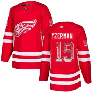 Red Wings 19 Steve Yzerman Red Drift Fashion Adidas Jersey