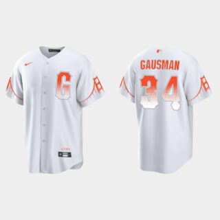 San Francisco Giants #34 Kevin Gausman Men's 2021 City Connect White Fan's Version Jersey