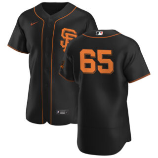 San Francisco Giants #65 Sam Coonrod Men's Nike Black Alternate 2020 Authentic Player MLB Jersey